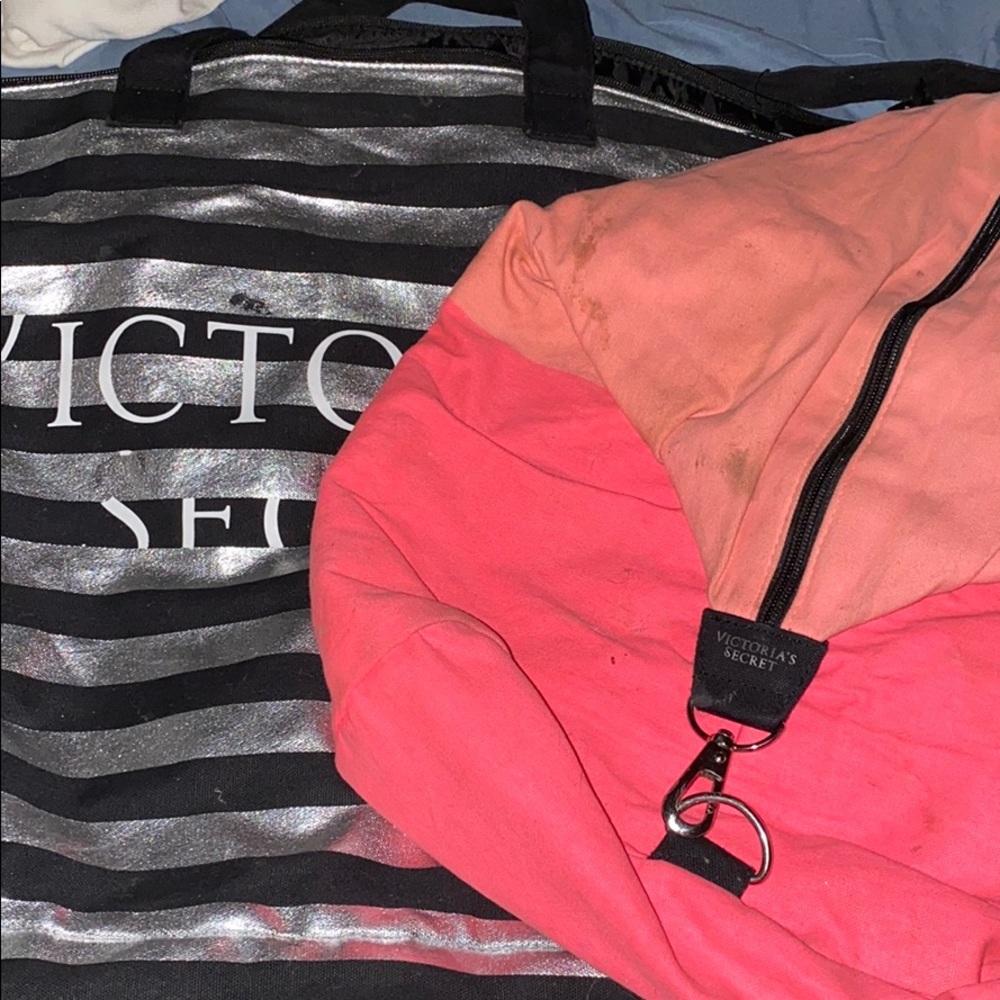 Two Victoria secrets bags